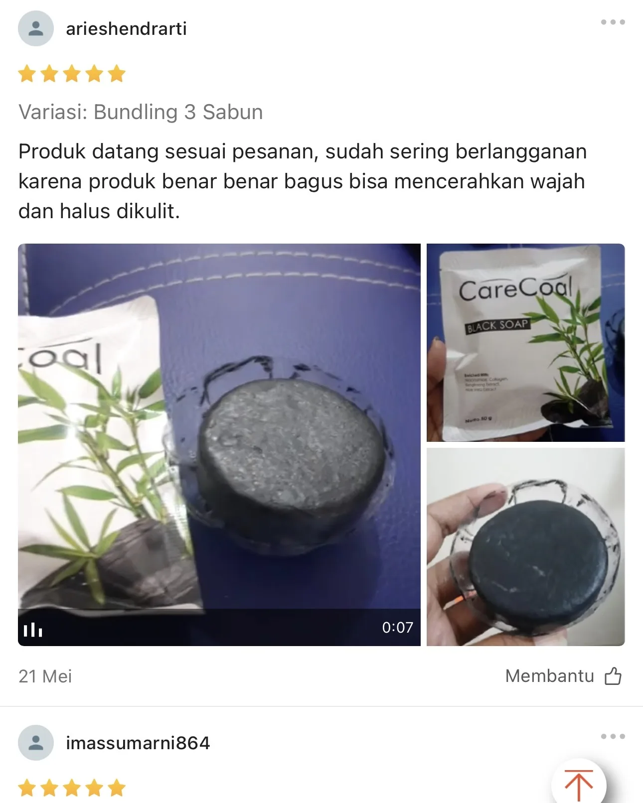 Testimoni pelanggan CARECOAL 6